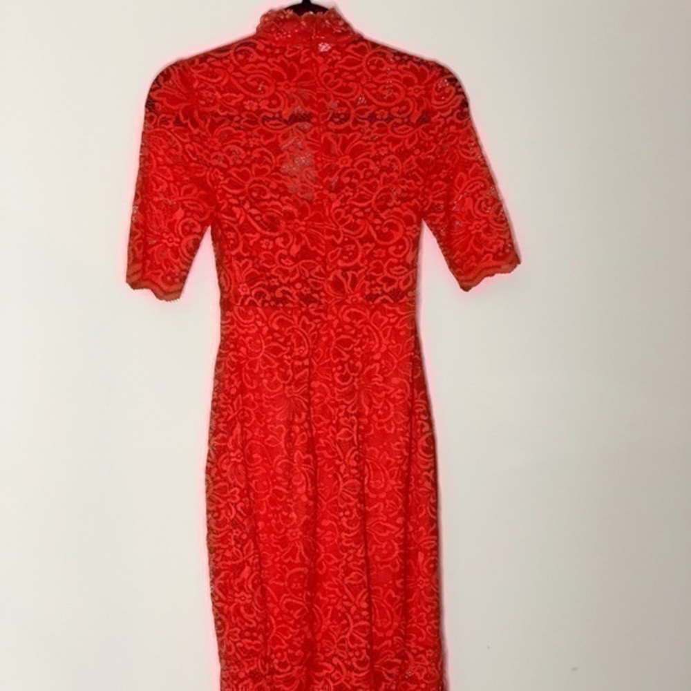 Express Red lace dress size 0